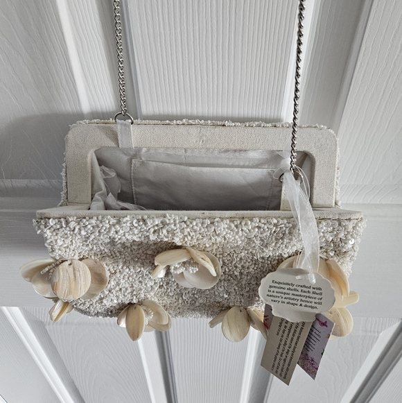 NWT Viral Made In India Beaded Kisslock Frame Crossbody Bag Purse - Picture 4 of 9